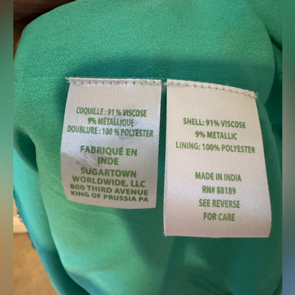 NWT Lilly Pulitzer Tamie off the shoulder dress. Size large - Picture 5 of 6